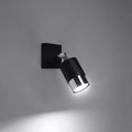 Applique Murale Design - Nero (Noir/Chrome)