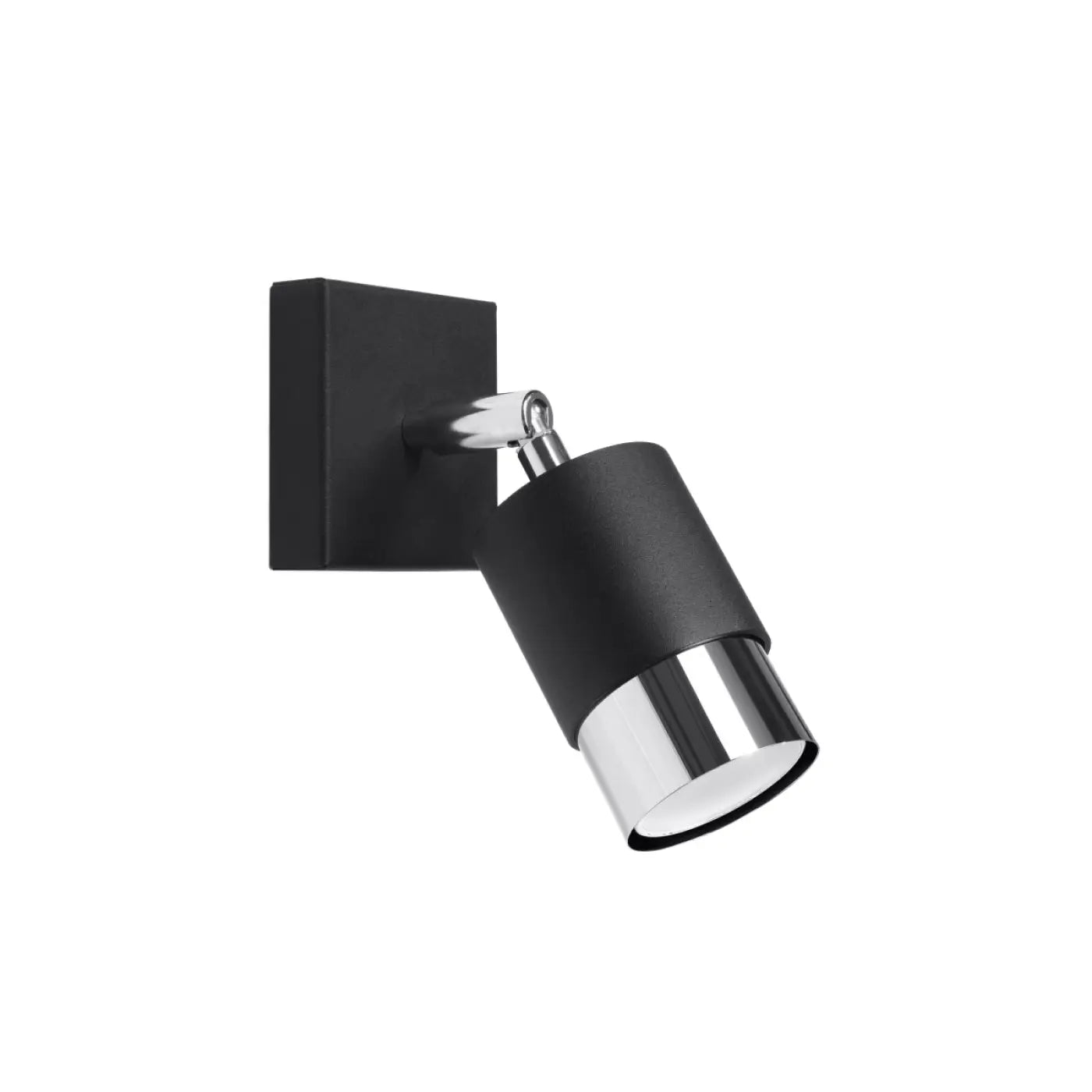 Applique Murale Design - Nero (Noir/Chrome)