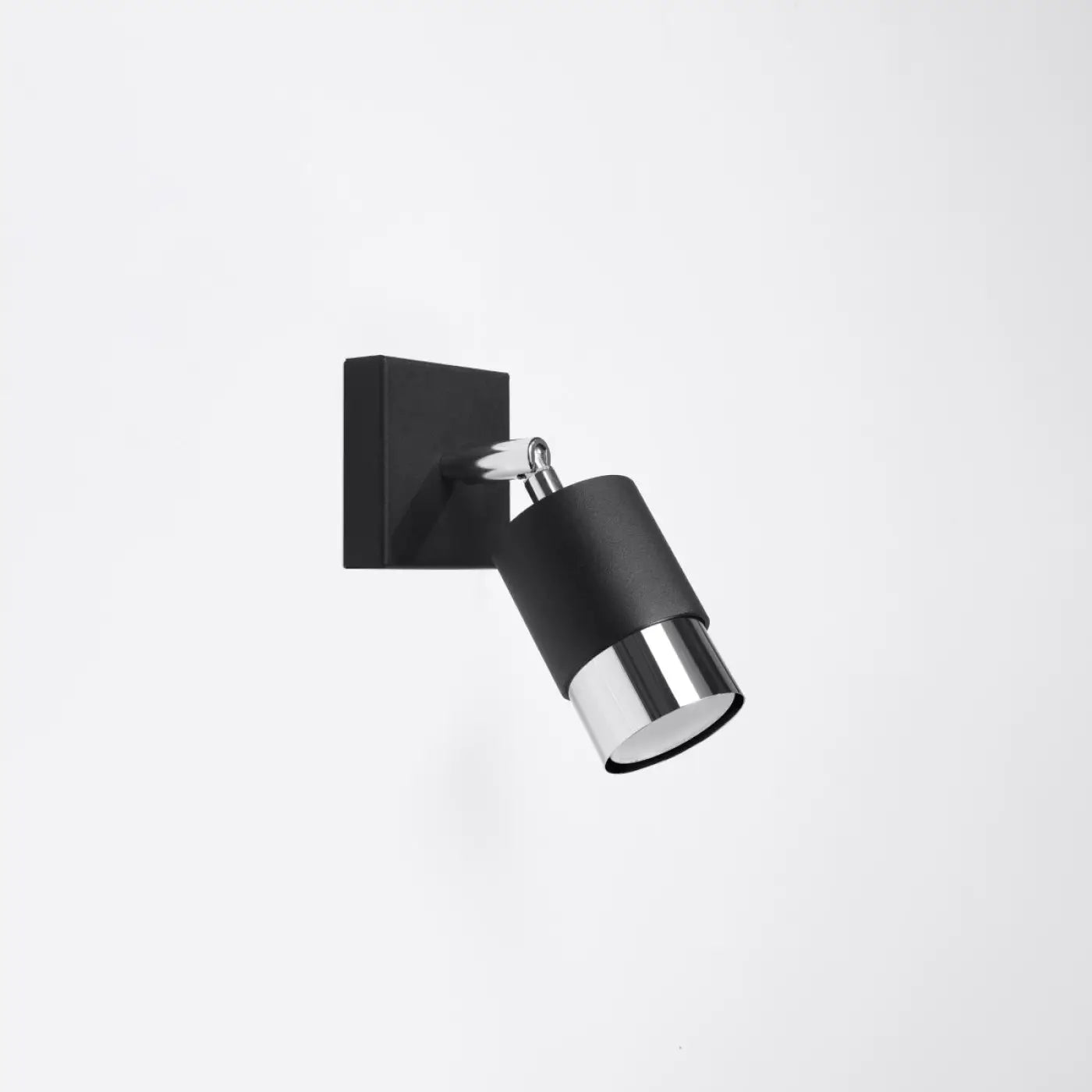 Applique Murale Design - Nero (Noir/Chrome)