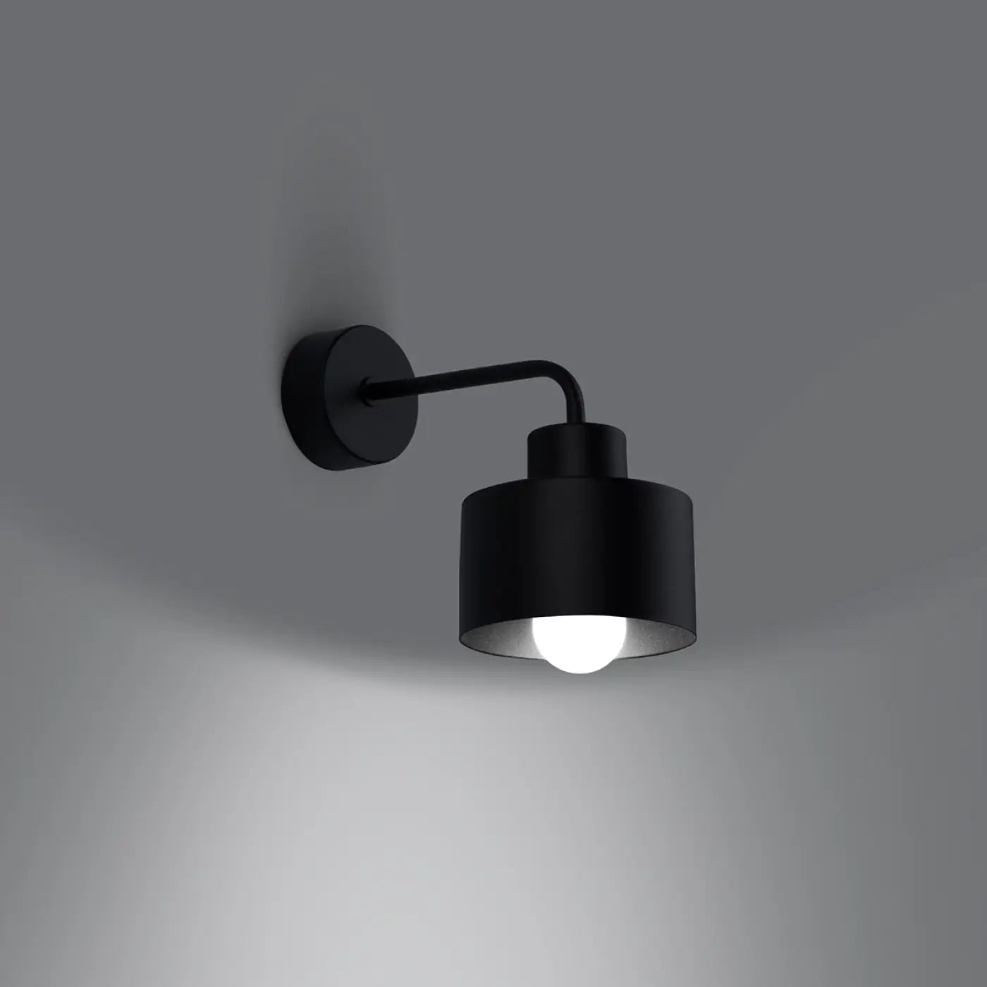 Applique Murale Design en Metal - Savar 1 (Noir)