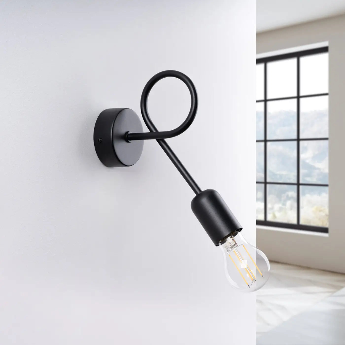 Applique Murale Design - Loop (Noir)