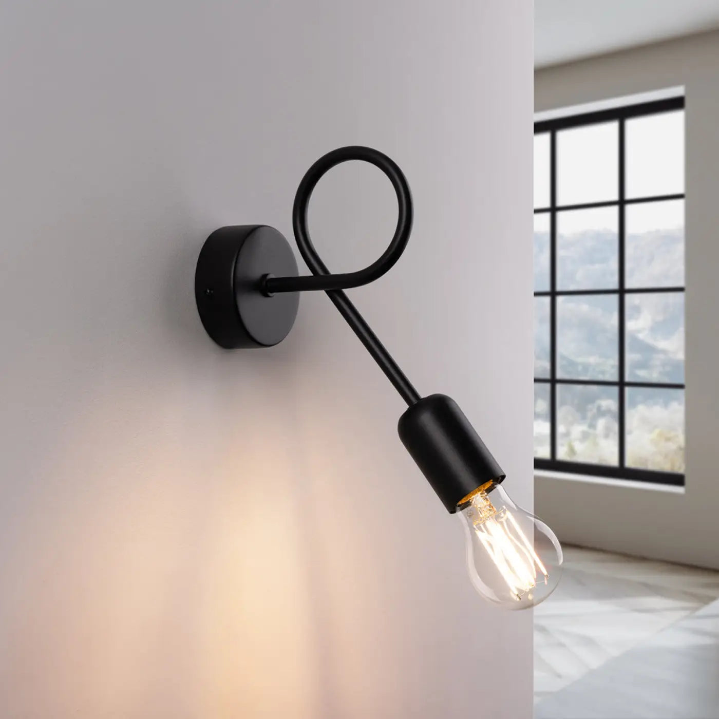 Applique Murale Design - Loop (Noir)