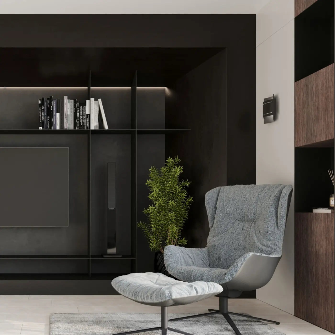 Applique Murale Design - Hestia (Noir)