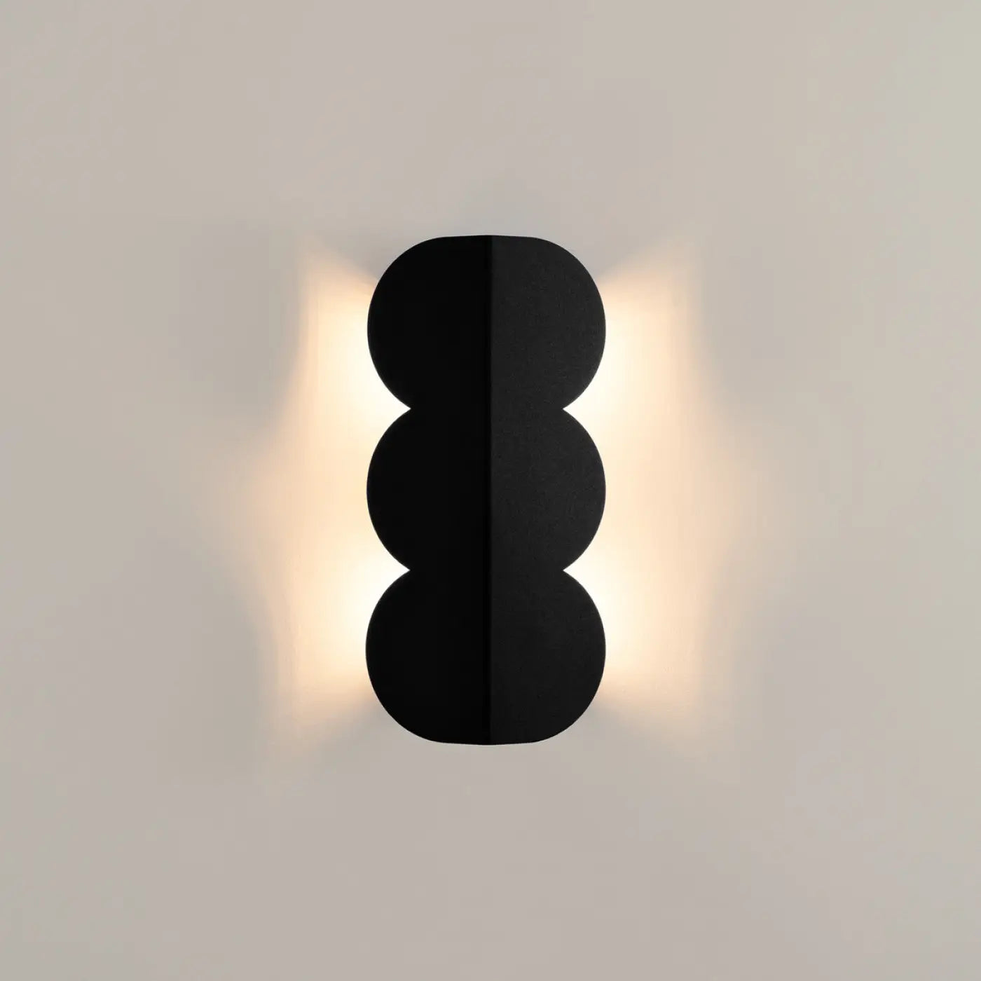 Applique Murale Design - Biscuit (Noir)