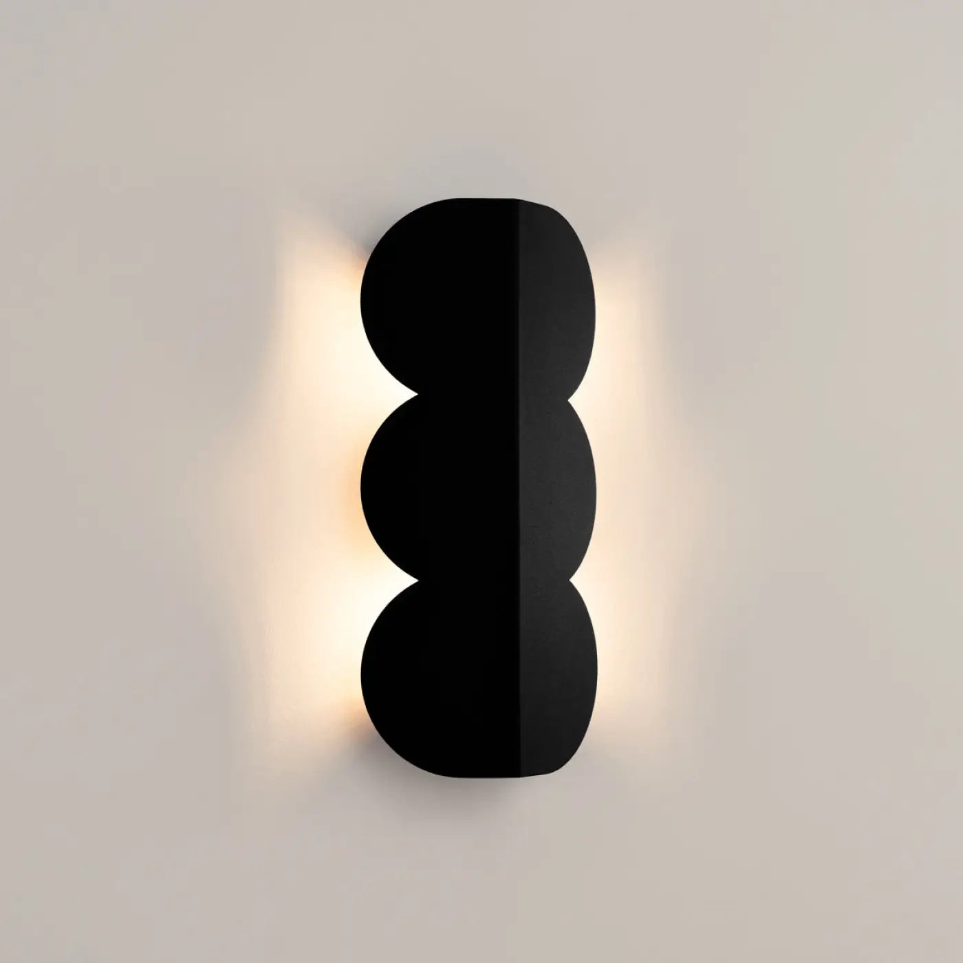 Applique Murale Design - Biscuit (Noir)