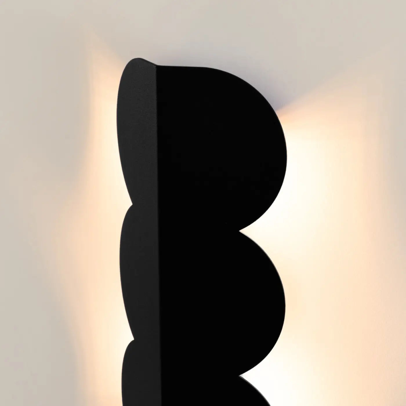 Applique Murale Design - Biscuit (Noir)