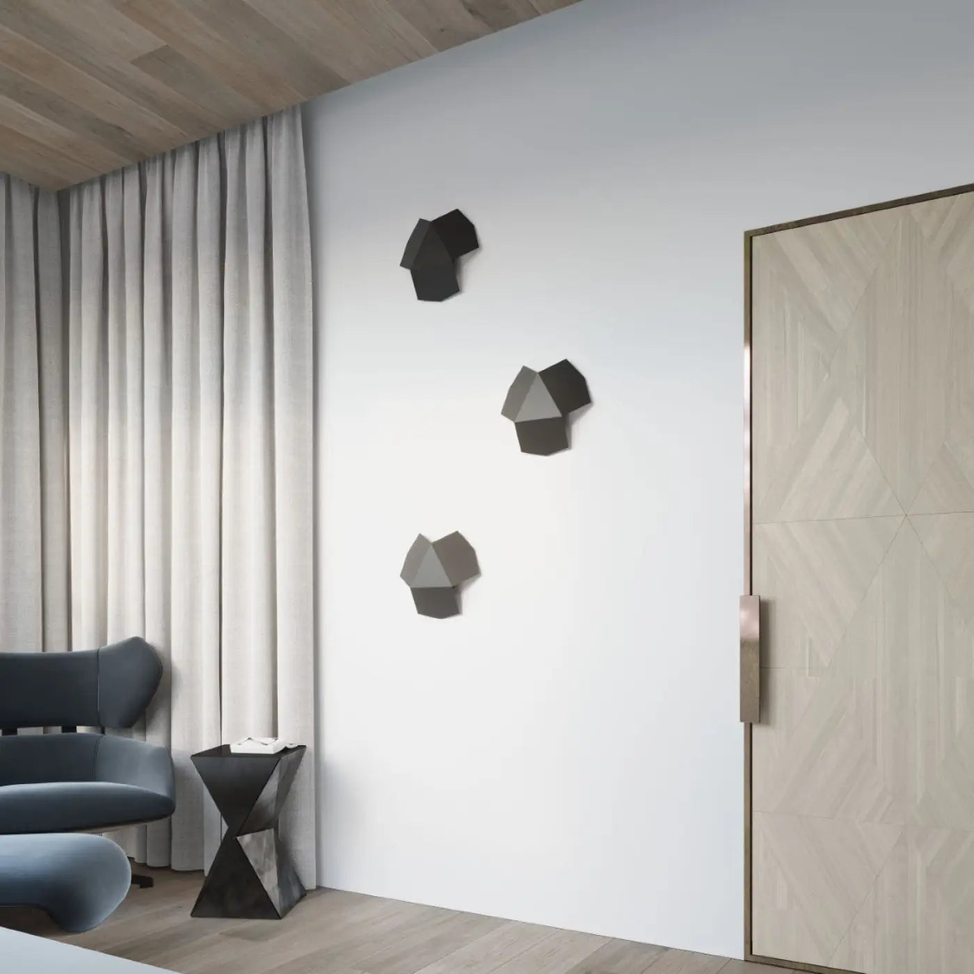Applique Murale Design - Tre (Noir)