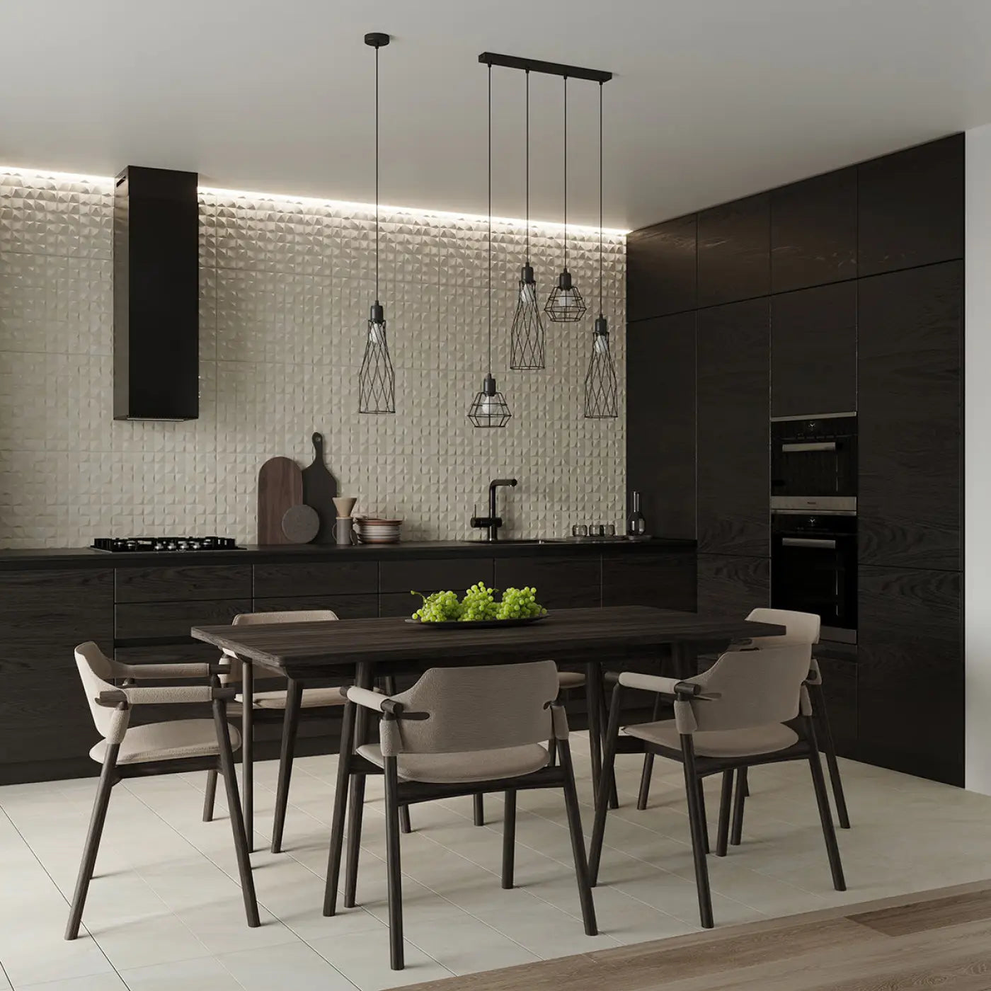 Applique Murale Design en Metal - Suba (Noir)