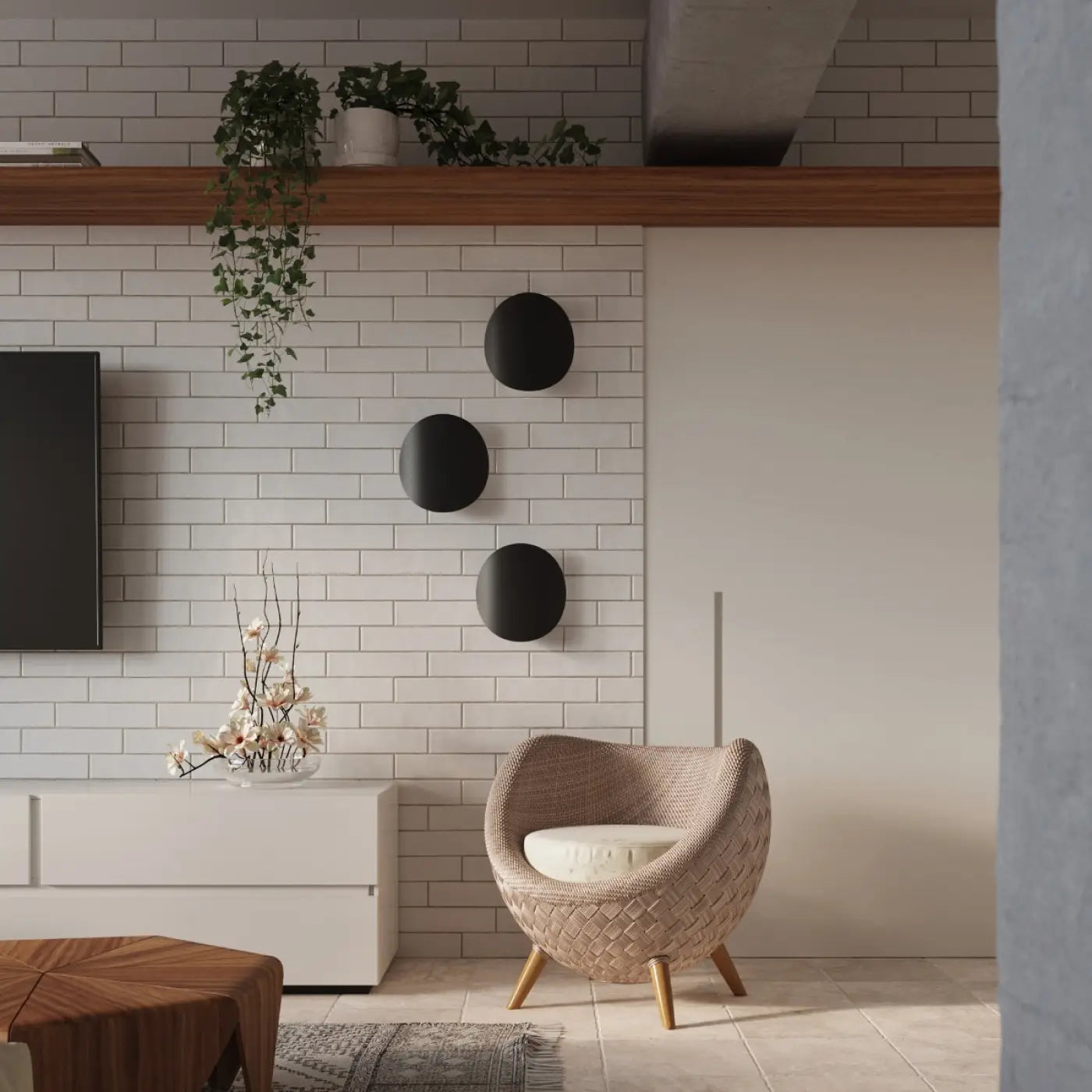 Applique Murale Design - Senses (Noir)