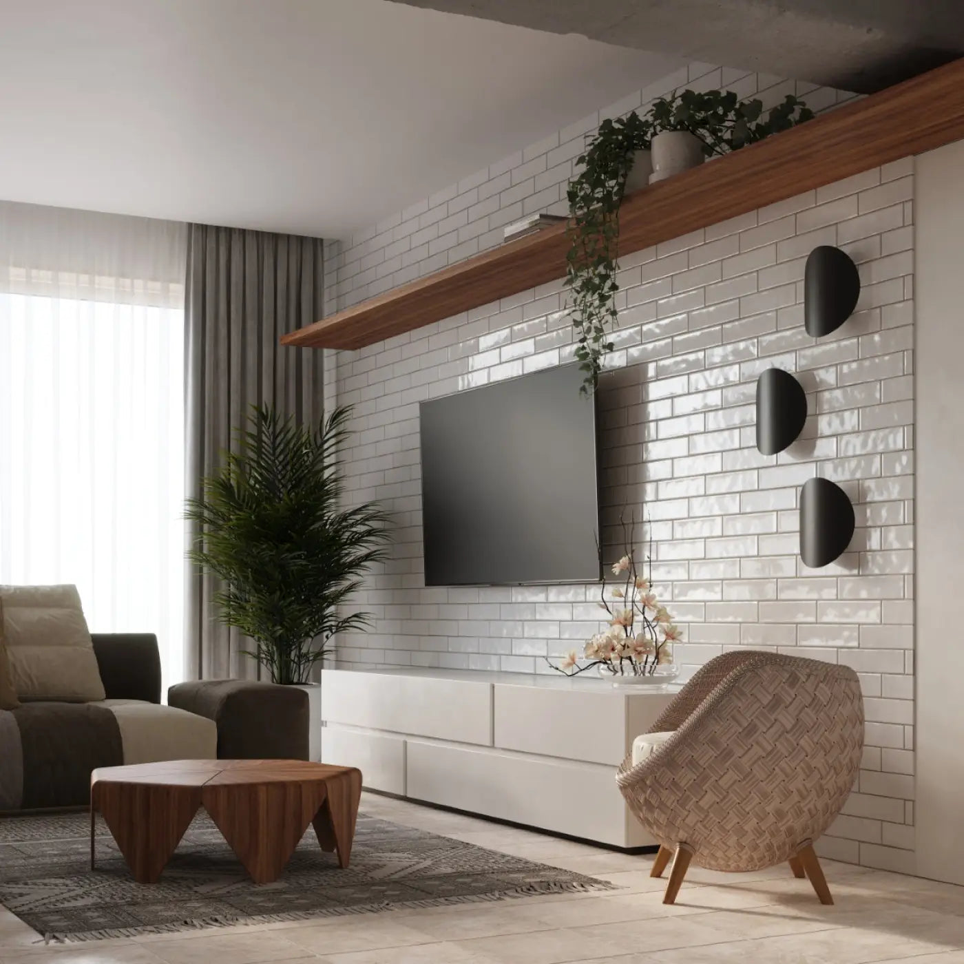 Applique Murale Design - Senses (Noir)