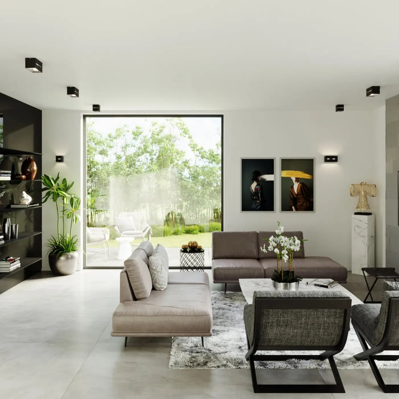 Applique Murale Design - Lobo Maxi (Noir)