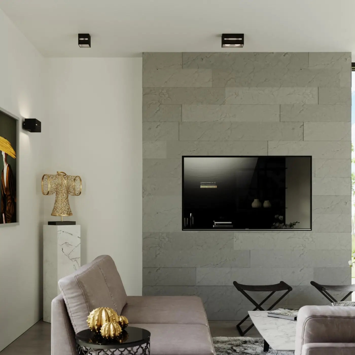 Applique Murale Design - Lobo Maxi (Noir)