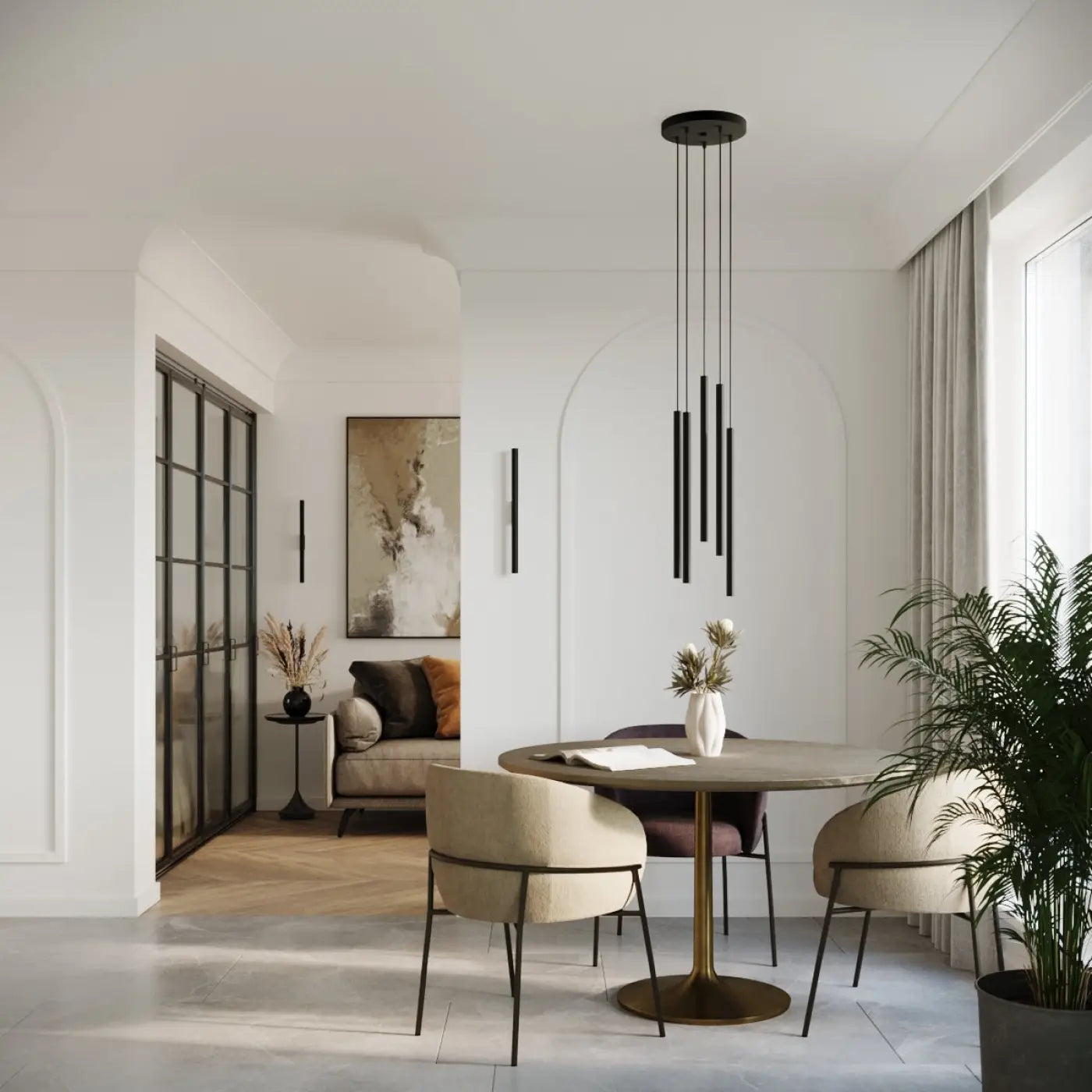 Applique Murale Design - Pastelo 2 (Noir)