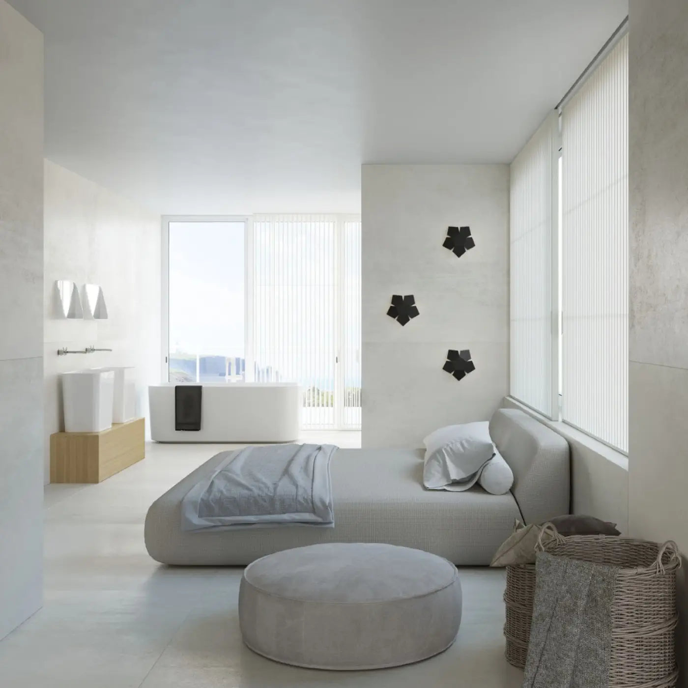Applique Murale Design - Penta (Noir)