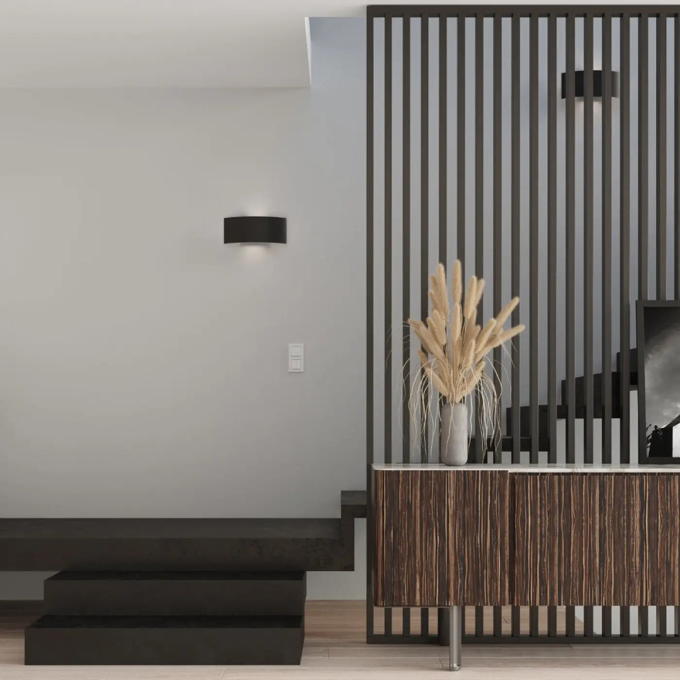 Applique Murale en Metal - Magnus (Noir)