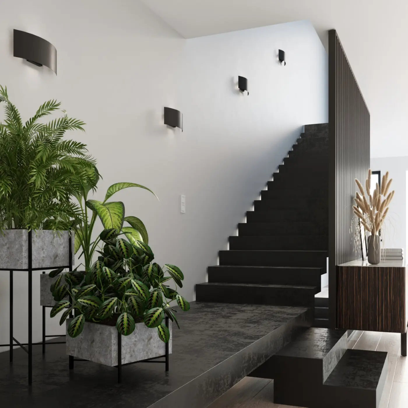 Applique Murale en Metal - Magnus (Noir)