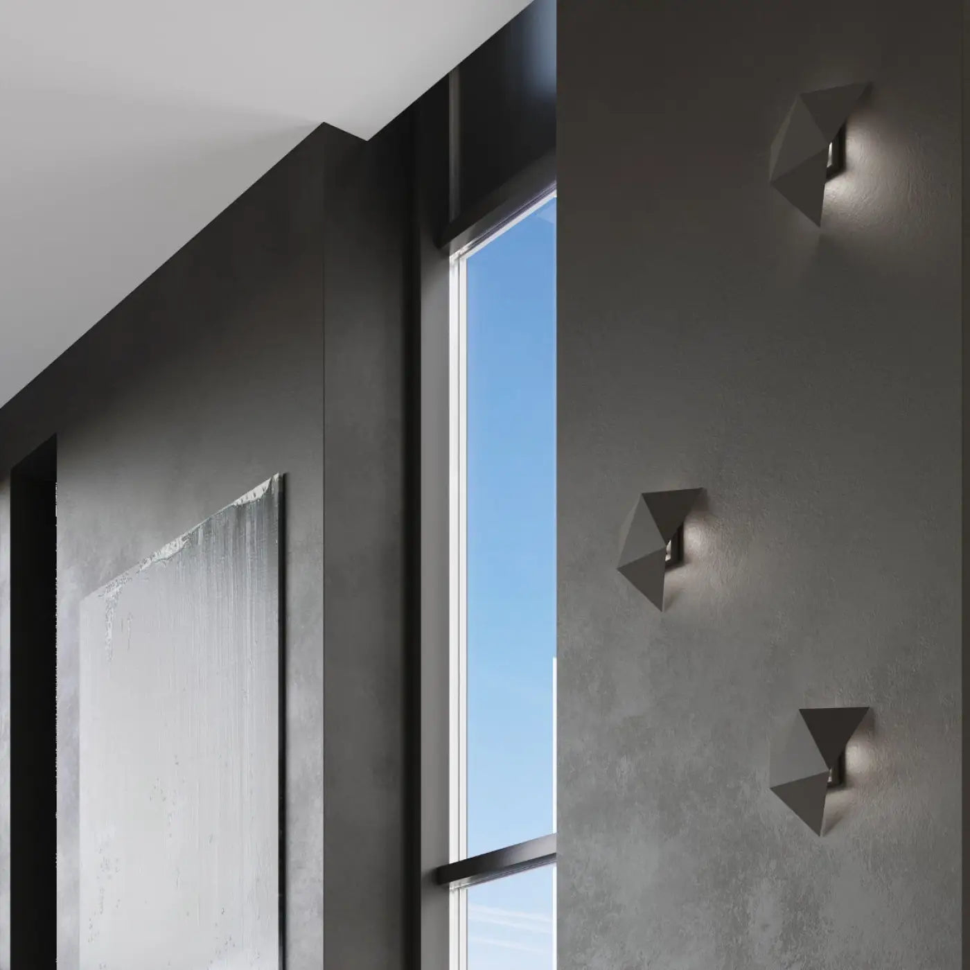Applique Murale en Metal - Solido (Noir)