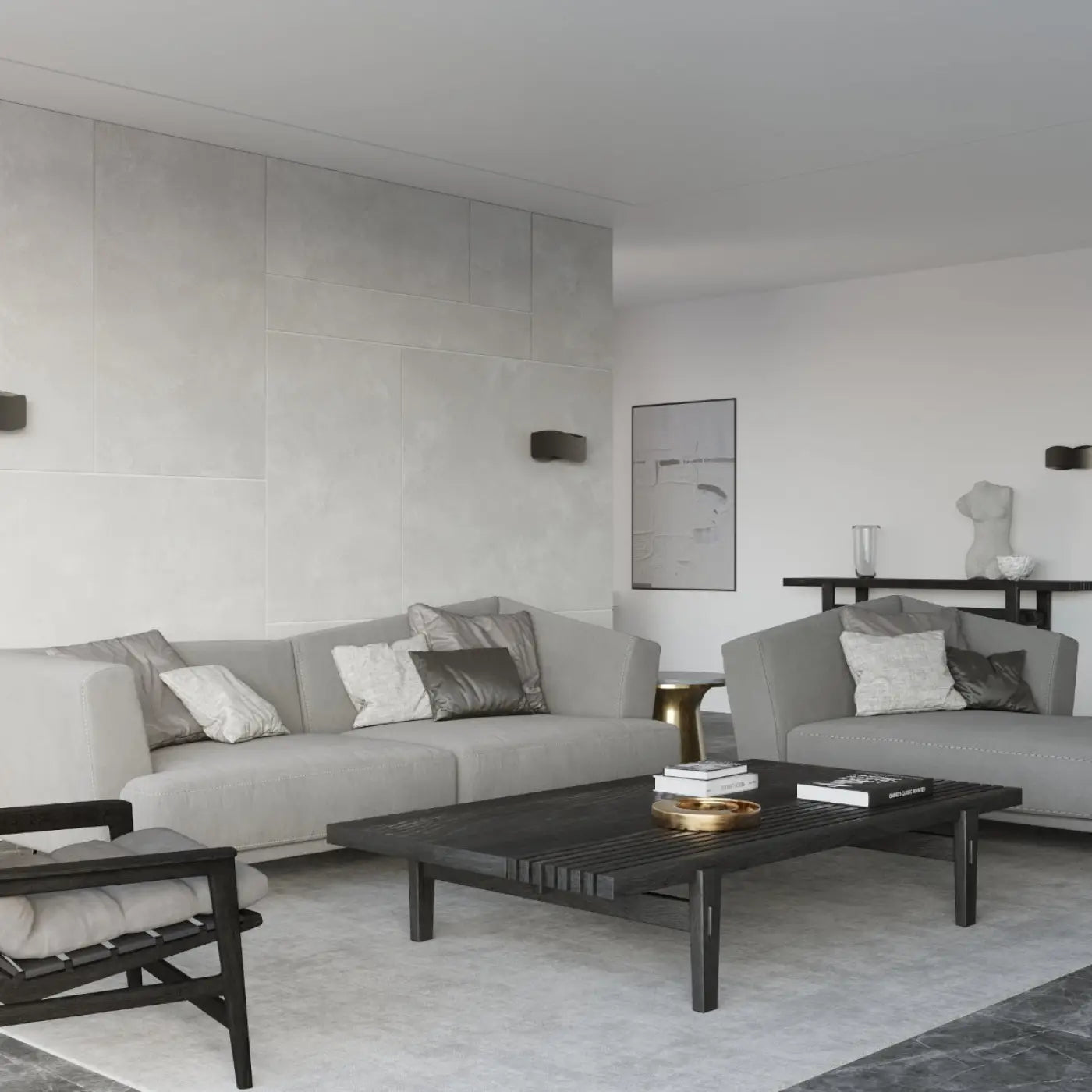 Applique Murale Design - Tila 30 (Noir)