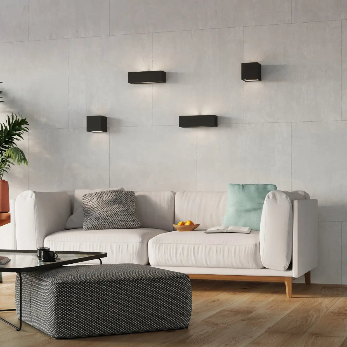 Applique Murale En Céramique Design - Vega (Noir)