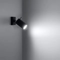 Applique Murale Un Interrupteur - Ring (Noir)