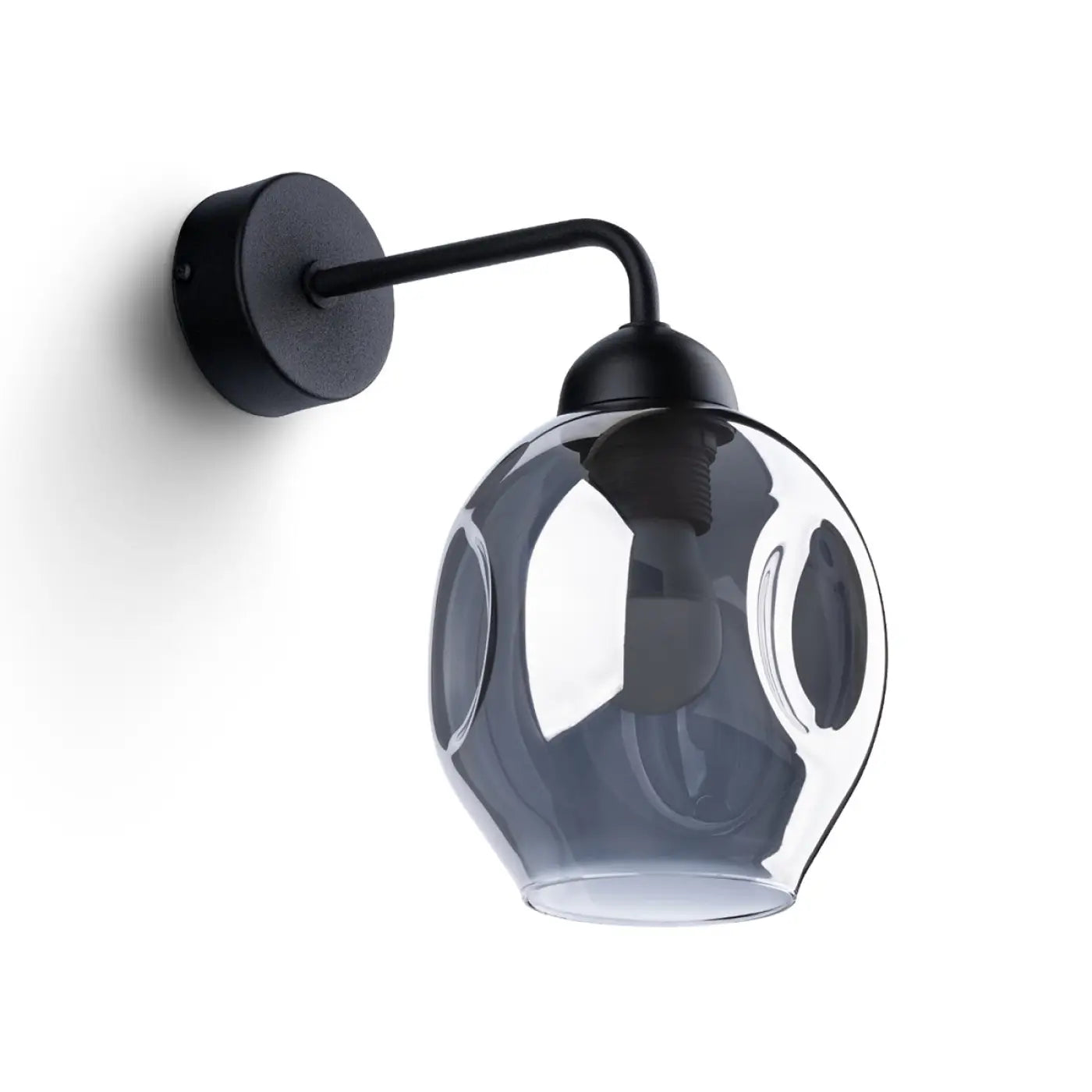 Applique Murale Design en Verre - Fillan 1 (Noir)