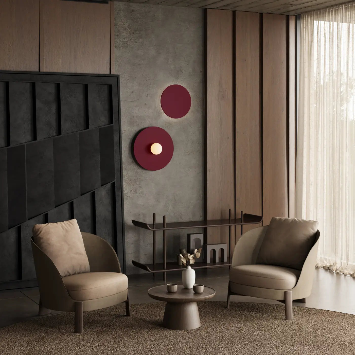 Applique Murale Design - Ake 50 (Beige)