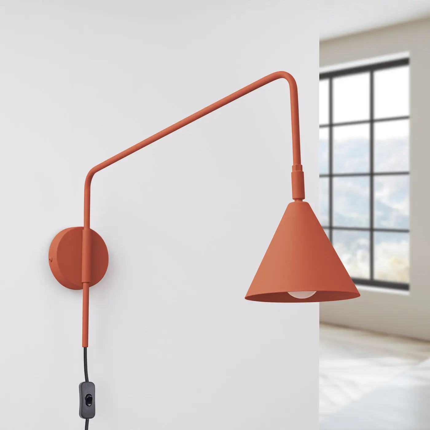 Applique Murale Design - Nox (Rouge Ocre)