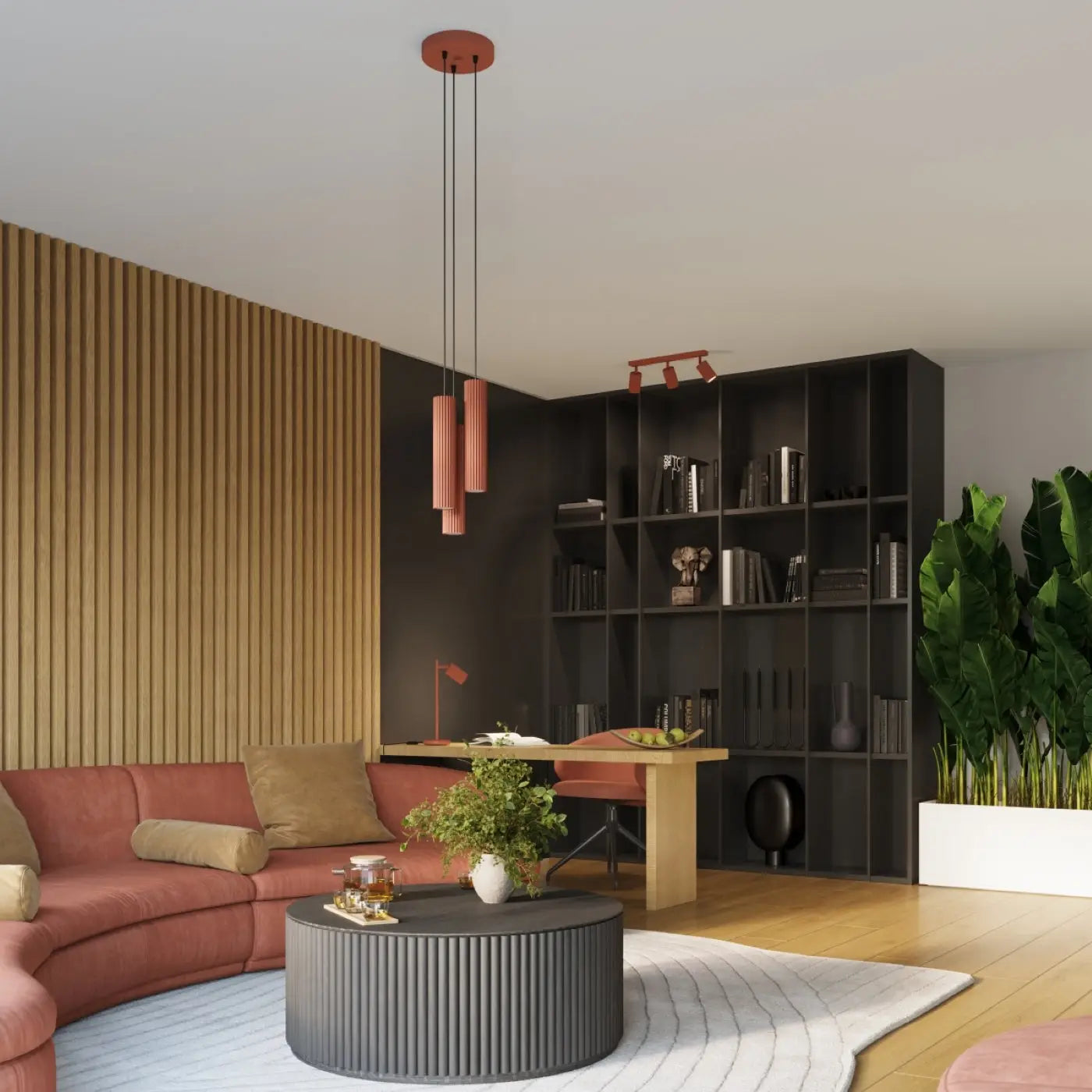 Applique murale - Karbon 30 (Rouge Ocre)