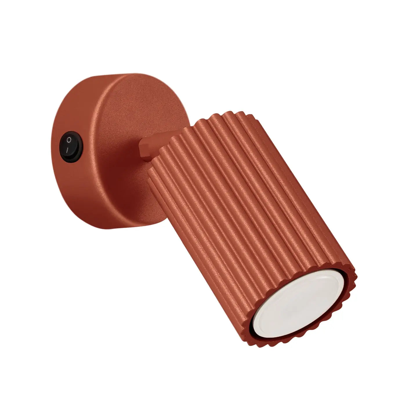 Applique Murale Design - Karbon (Rouge Ocre Avec Interrupteur)
