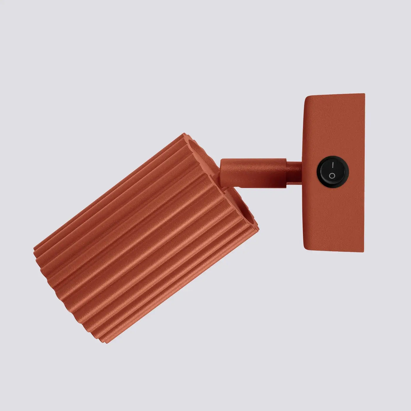Applique Murale Design - Karbon (Rouge Ocre Avec Interrupteur)