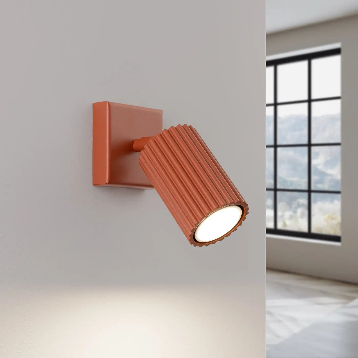 Applique Murale Design - Karbon (Rouge Ocre)