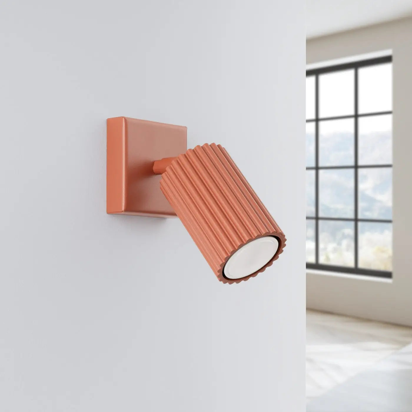 Applique Murale Design - Karbon (Rouge Ocre)