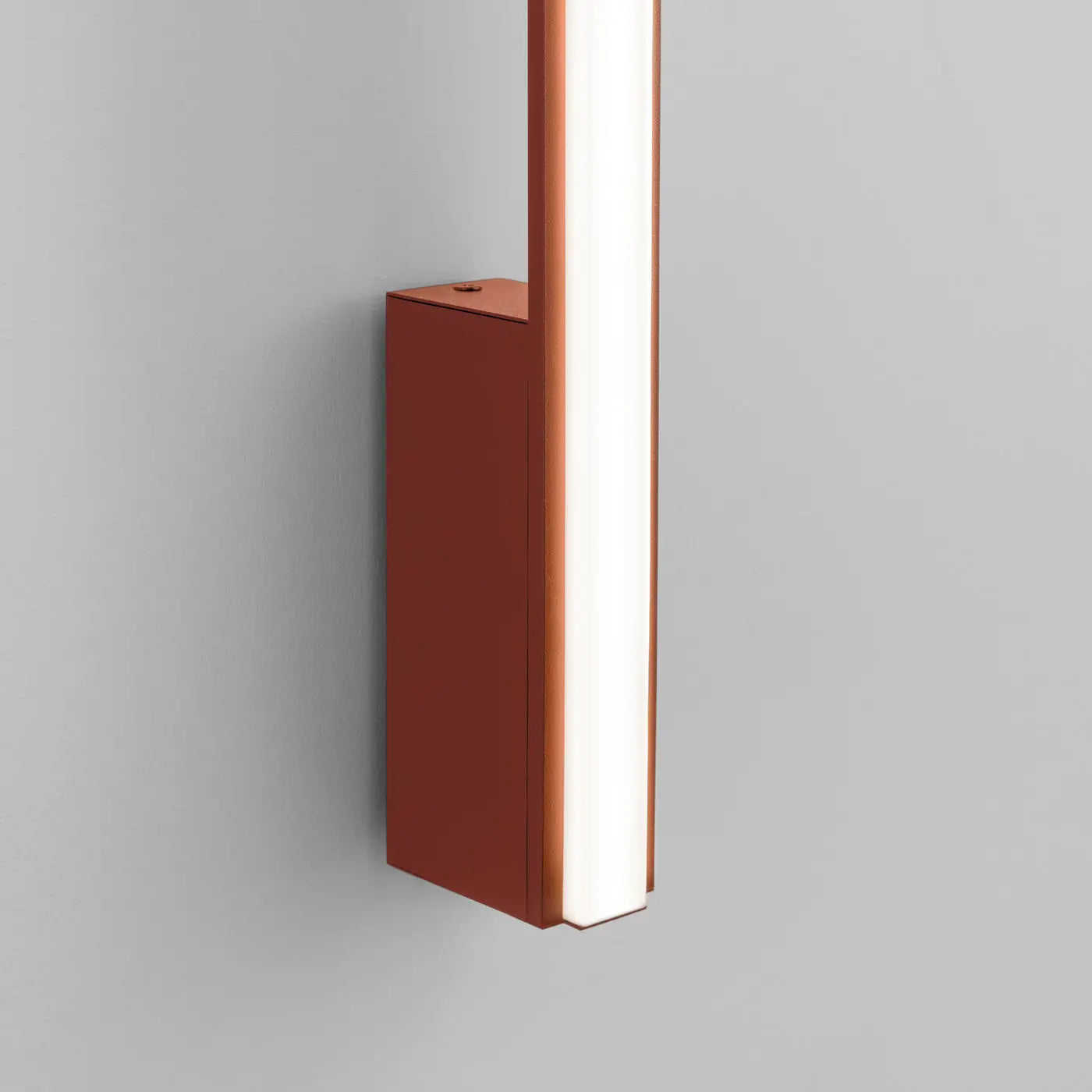 Applique Murale Design - Lagom 90 4000K (Rouge Ocre)