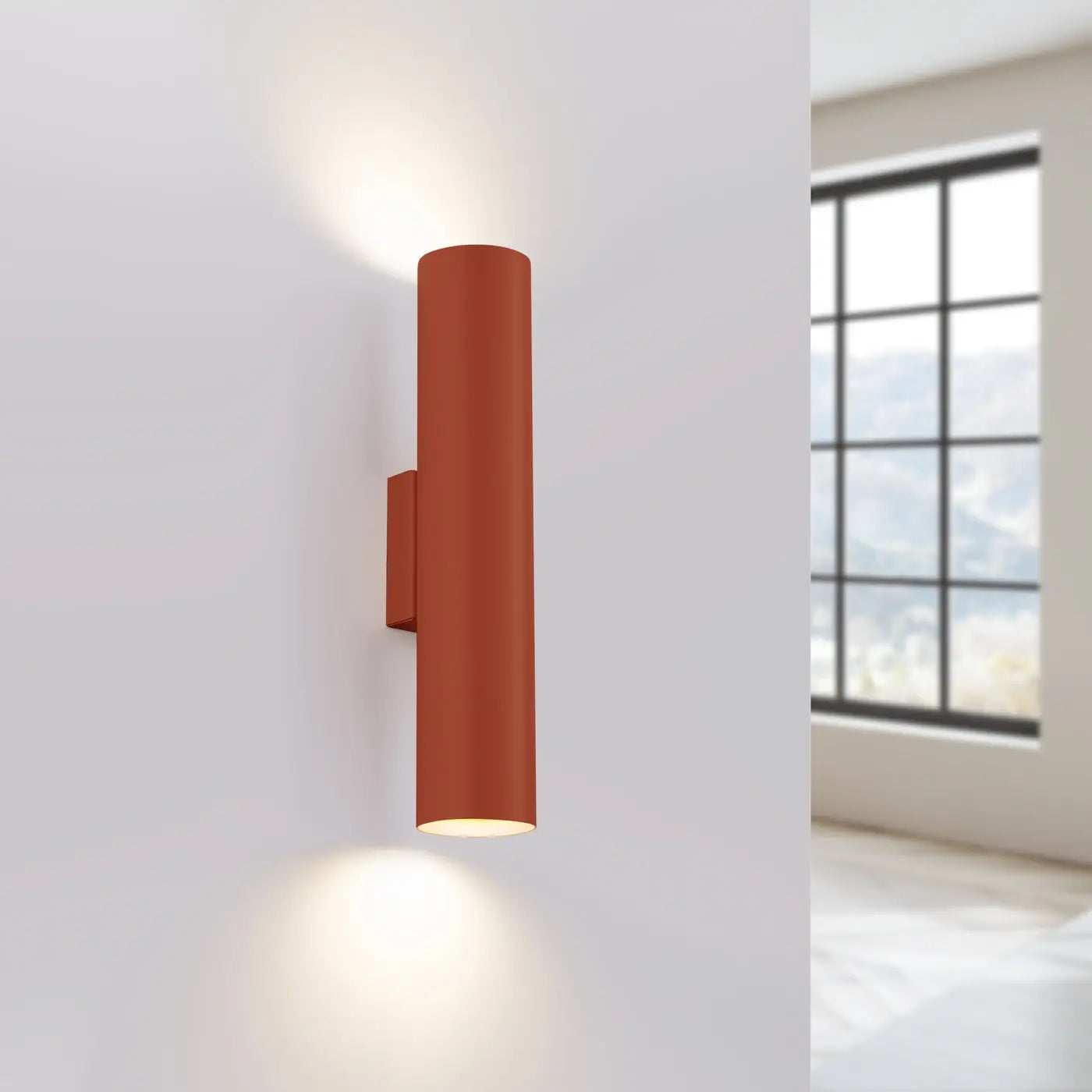 Applique Murale Moderne - Lagos 2 (Rouge Ocre)