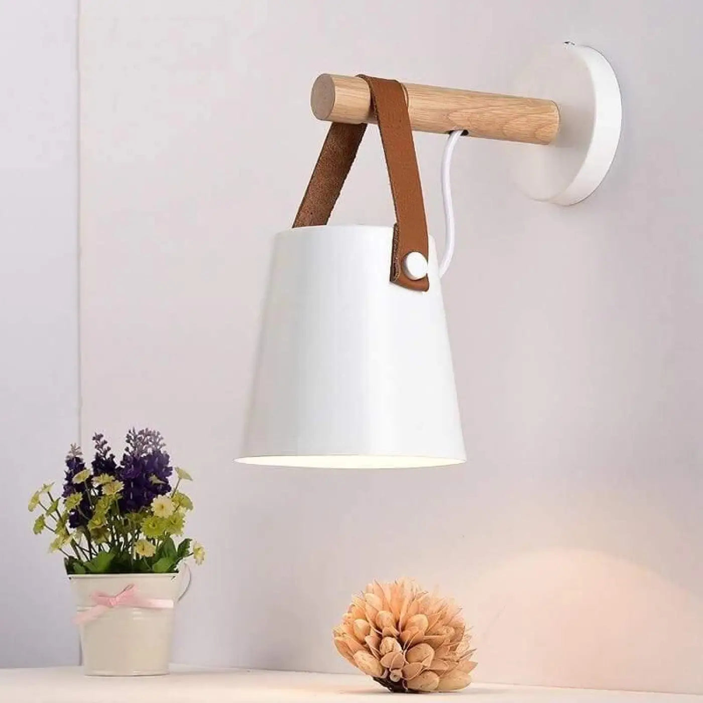 Applique Murale Scandinave en Bois - Nora