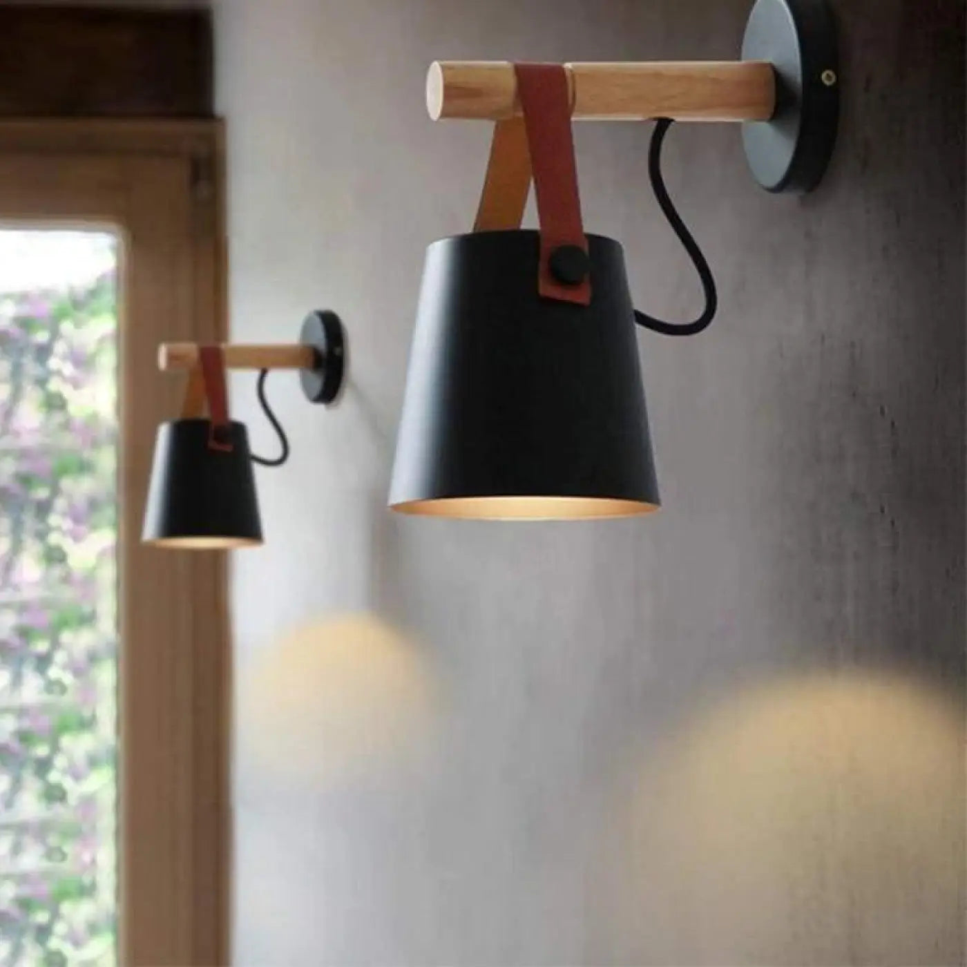 Applique Murale Scandinave en Bois - Nora