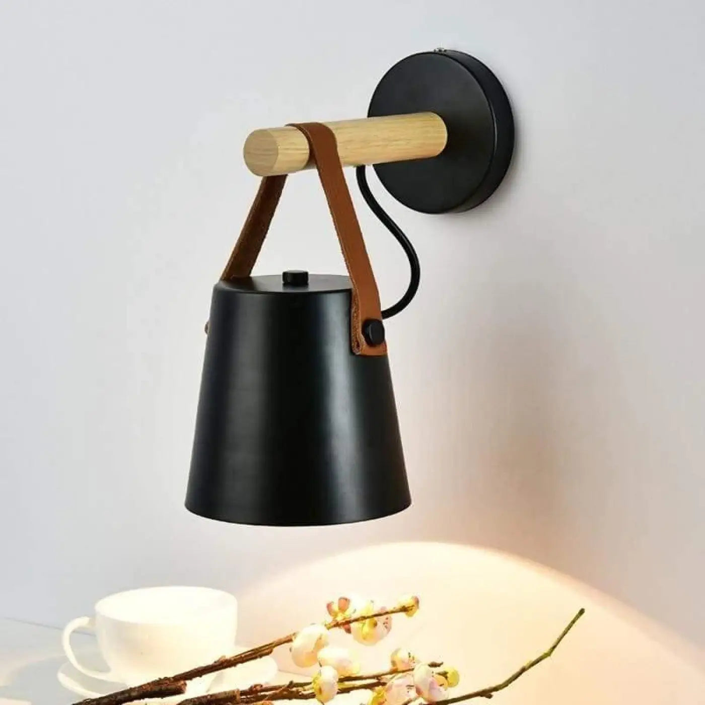 Applique Murale Scandinave en Bois - Nora