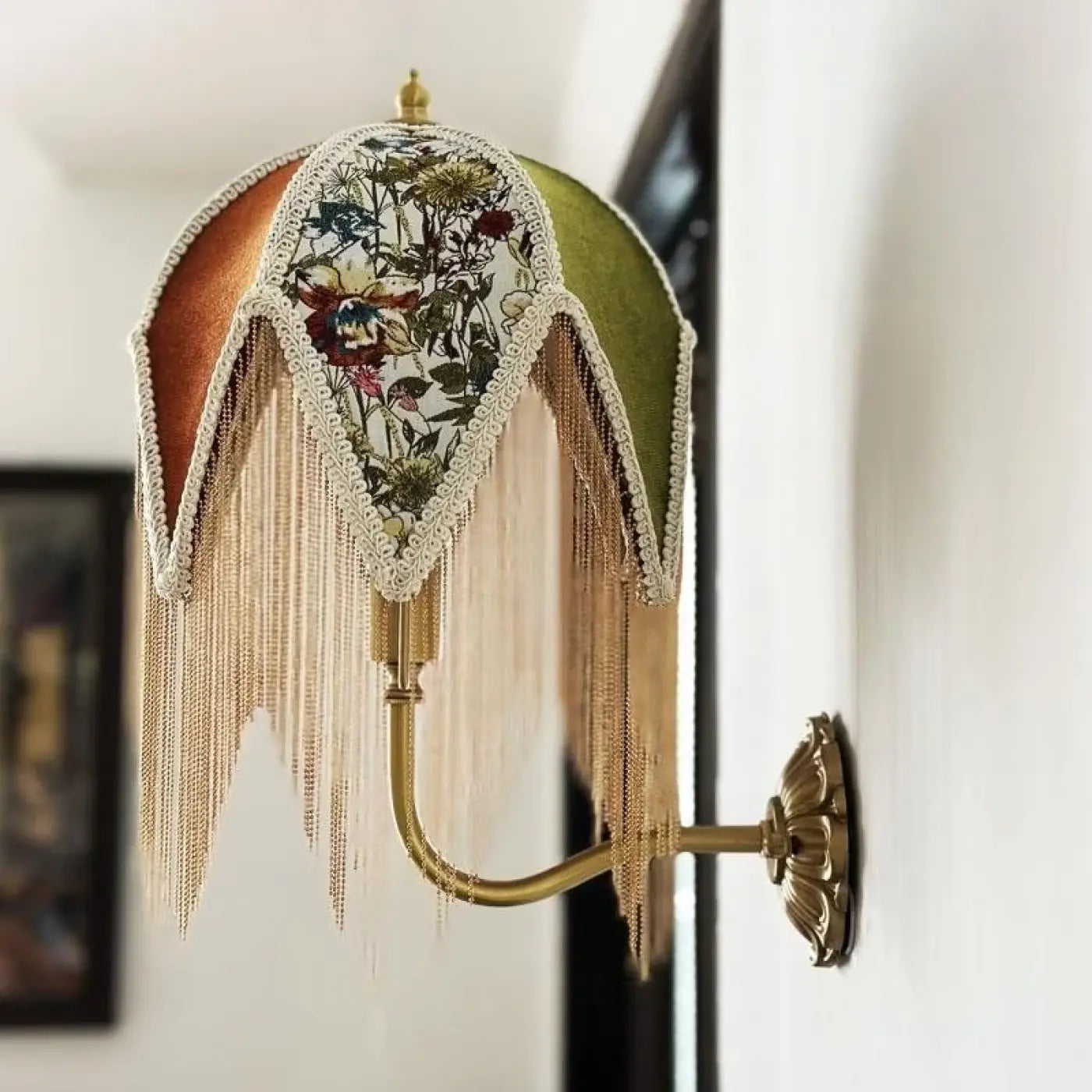 Applique Murale Vintage en Tissu - Indine