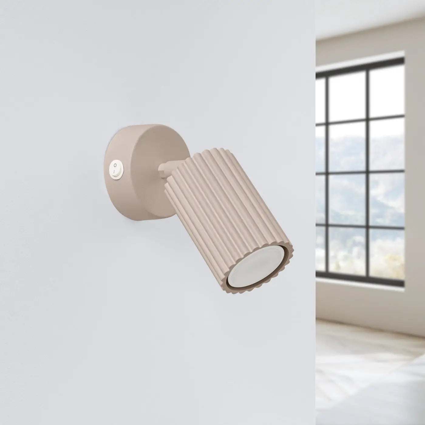 Applique Murale Design - Karbon (Taupe Avec Interrupteur)