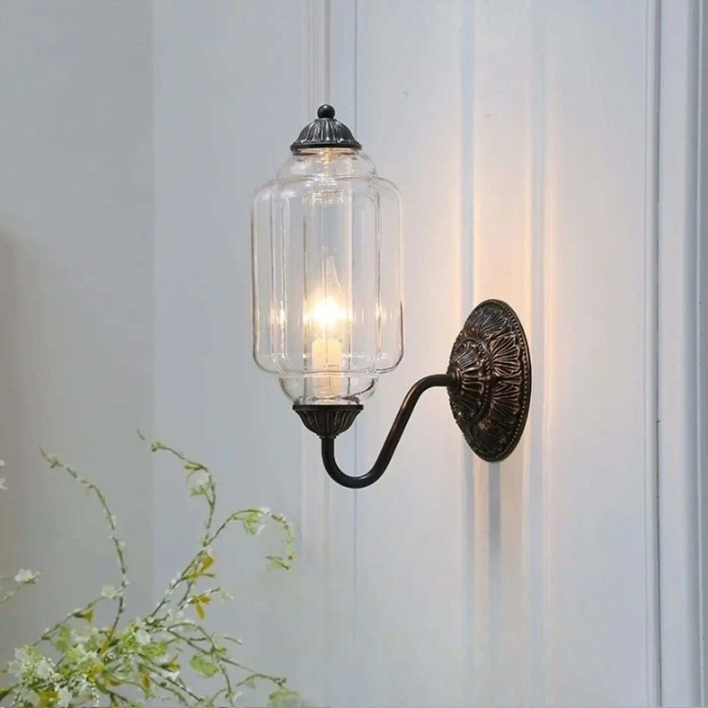 Applique murale Vintage en Verre - Opalys