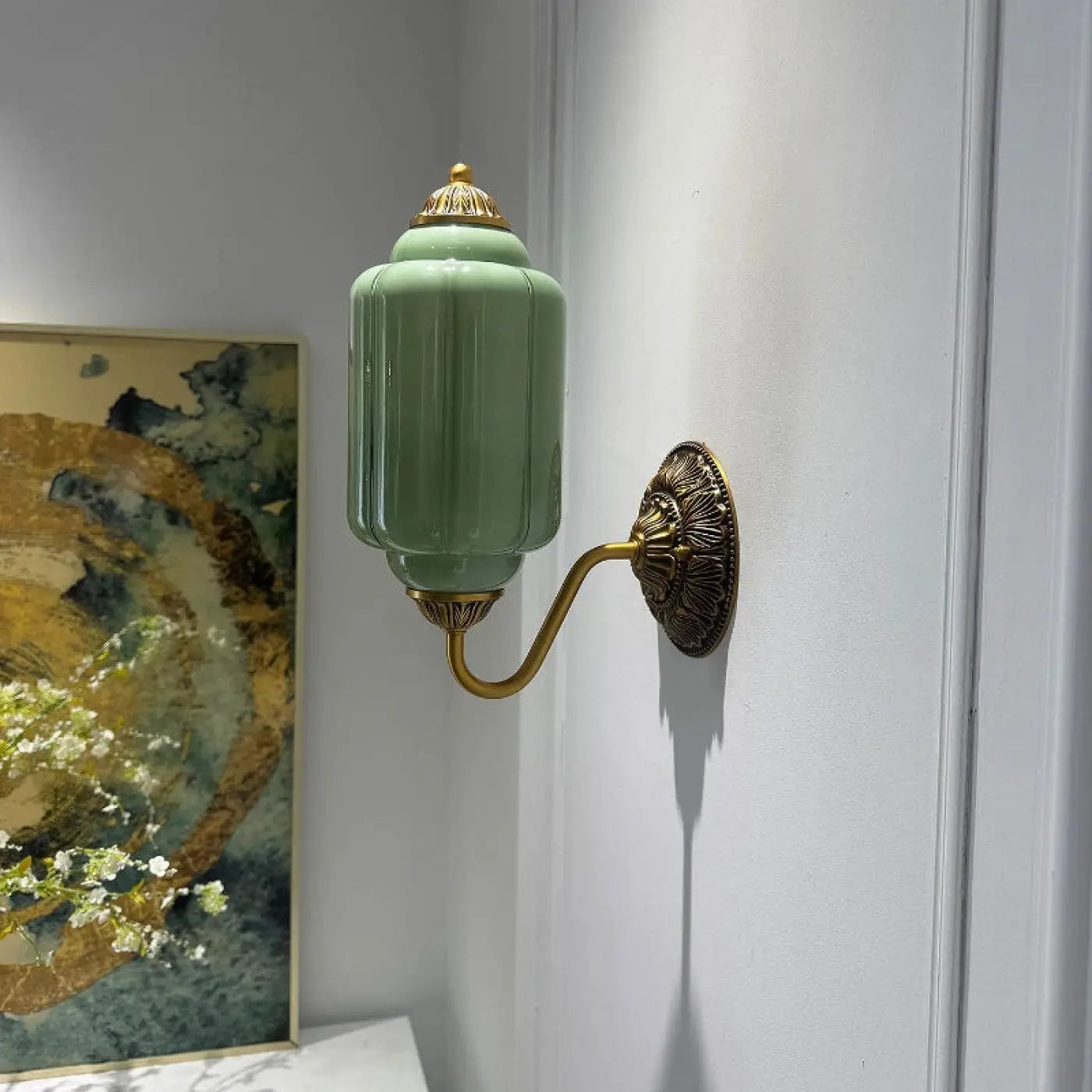 Applique murale Vintage en Verre - Opalys