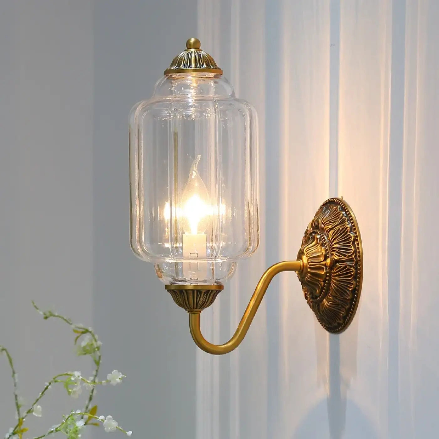 Applique murale Vintage en Verre - Opalys