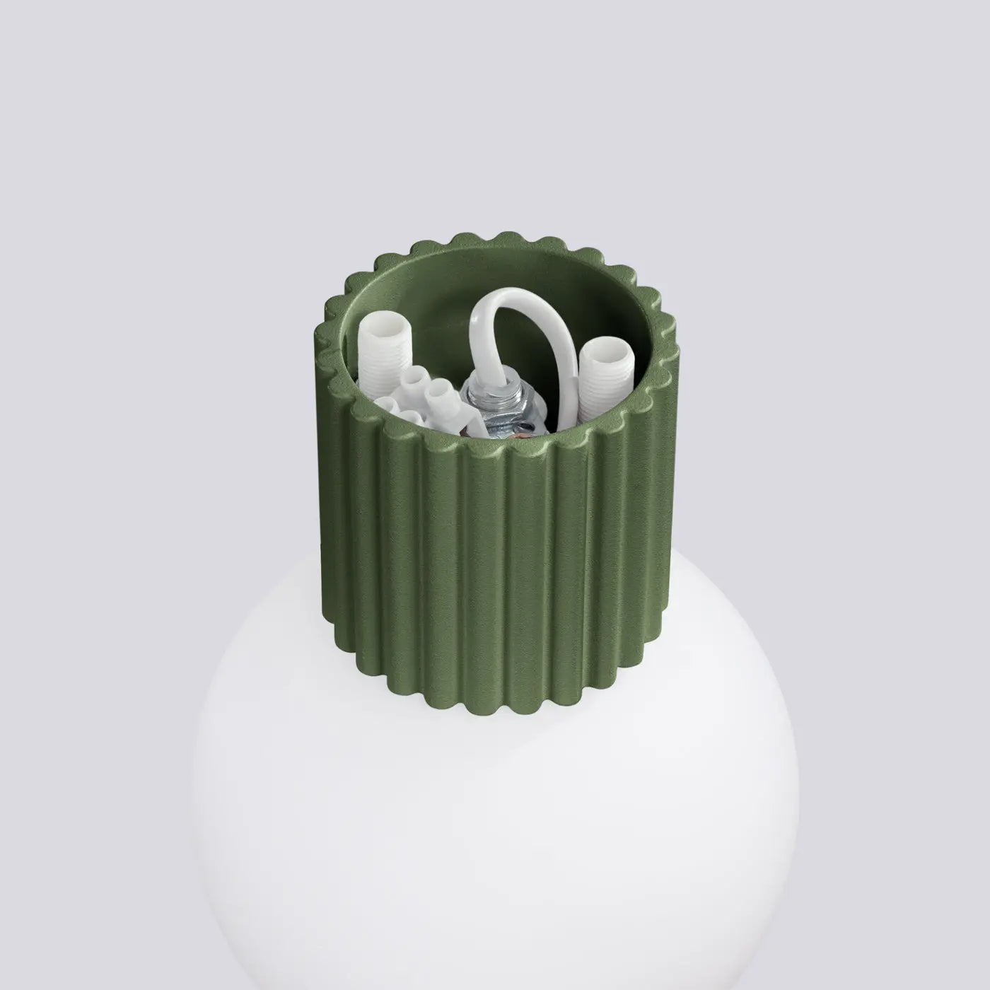Applique Murale Moderne - Halo (Vert Olive)