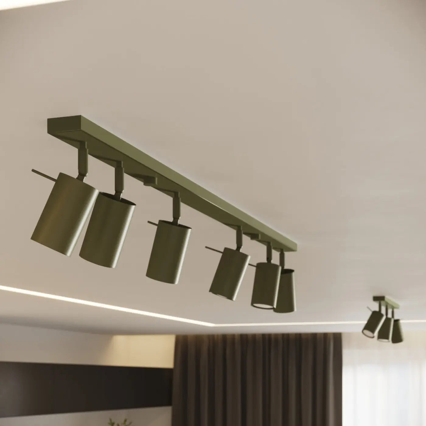 Applique Murale Design - Ring (Vert Olive)