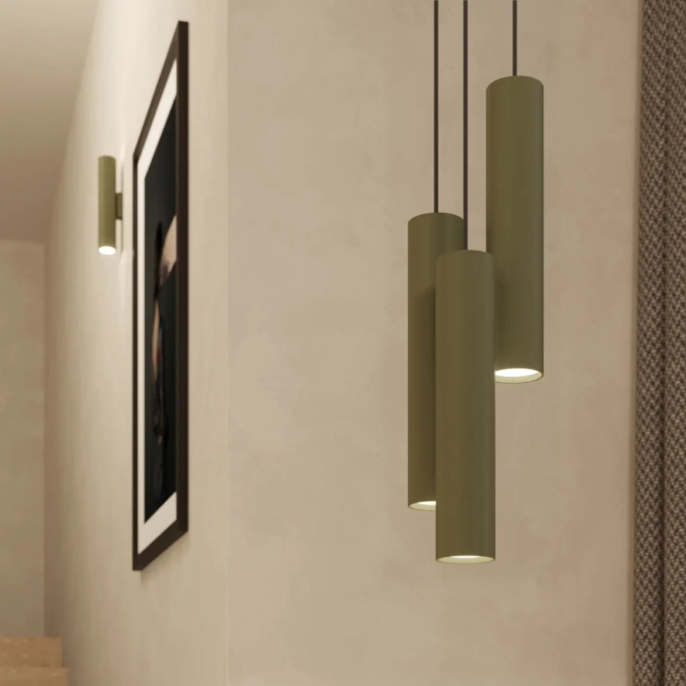 Applique Murale Moderne - Lagos 2 (Vert Olive)