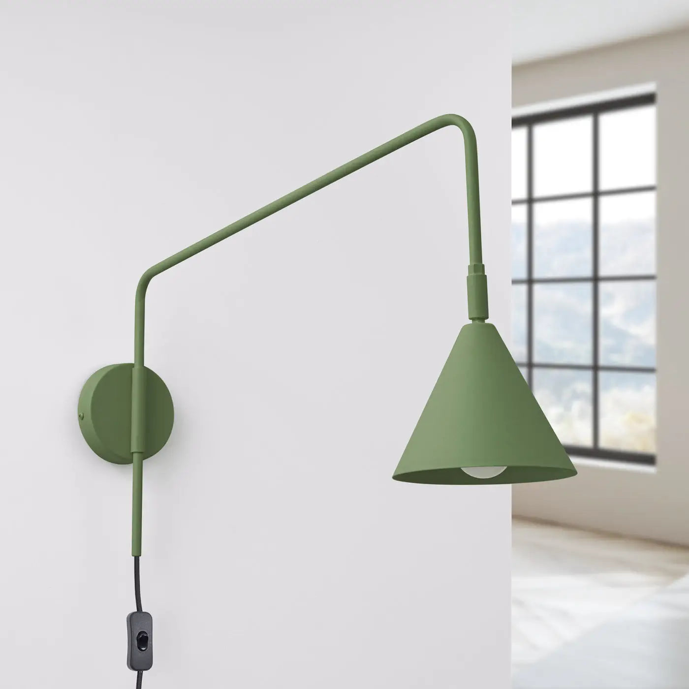 Applique Murale Design - Nox (Vert Olive)
