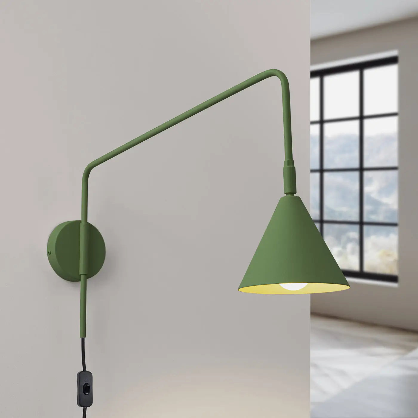 Applique Murale Design - Nox (Vert Olive)