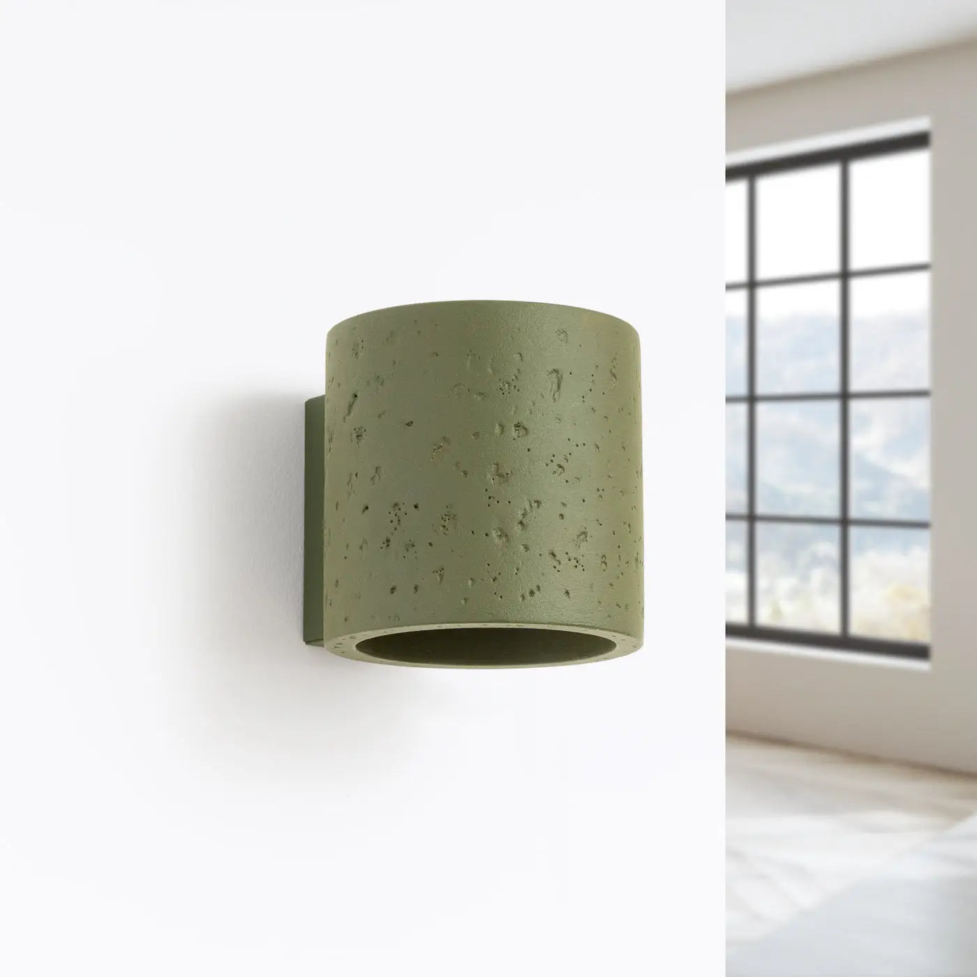 Applique Murale Chic - Orbis Béton (Vert Olive)