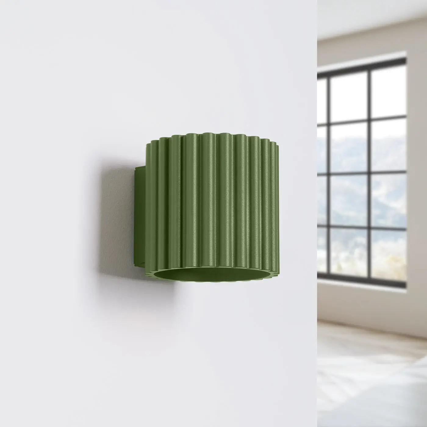 Applique Murale Design - Aura (Vert Olive)