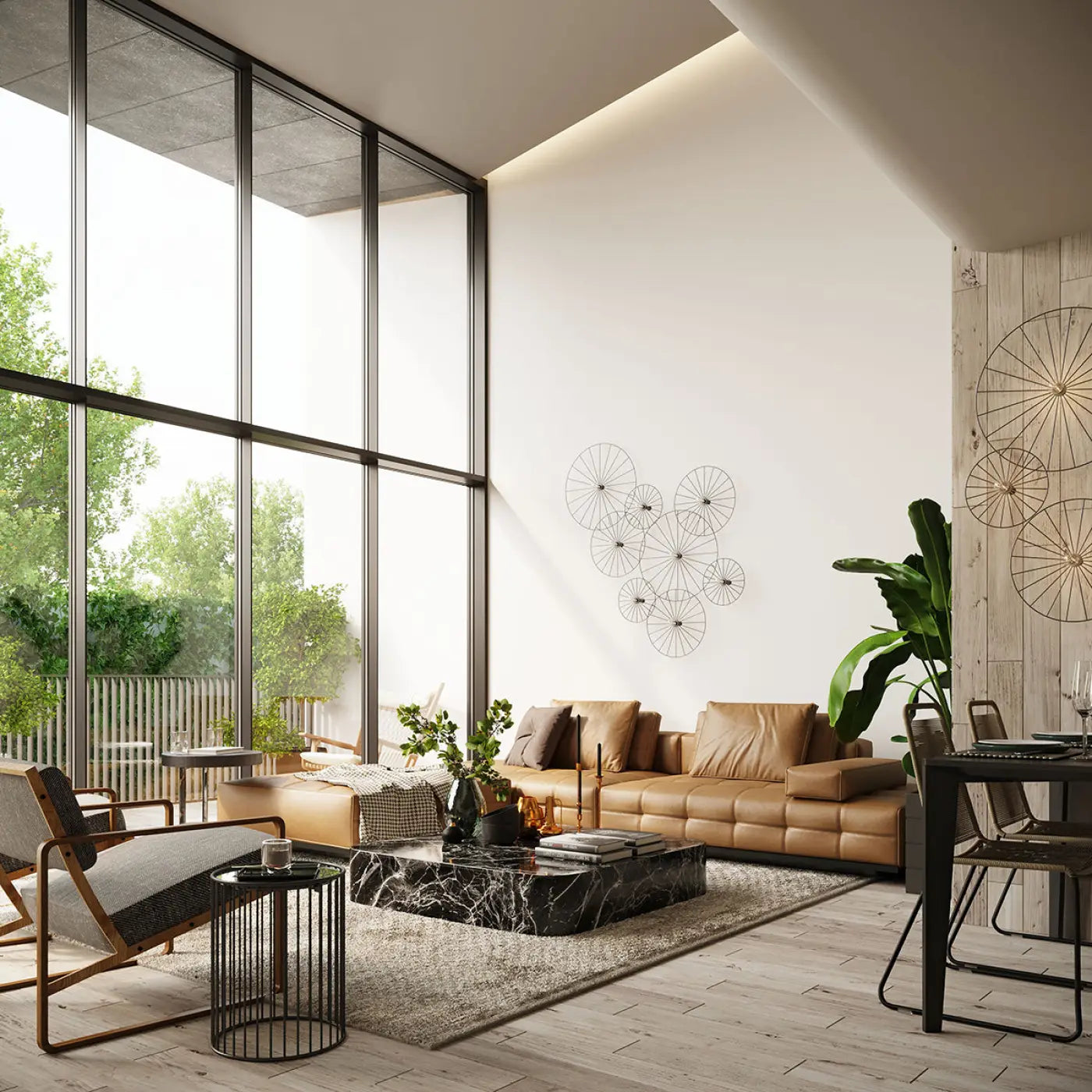 Applique Murale Design - Sirkel 45 (Noir)